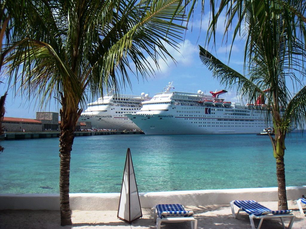 Carnival Cruise Line Ships in Cozumel, Mexico