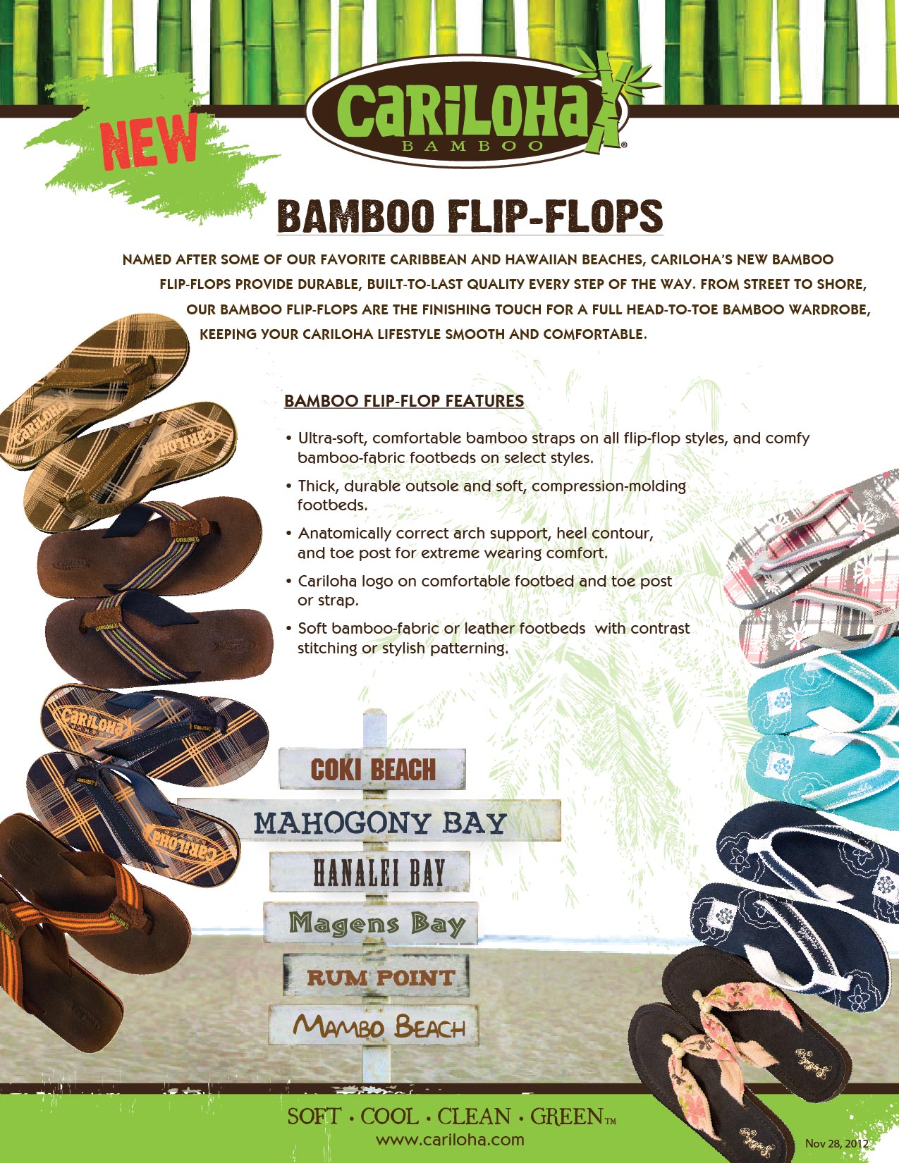 Cariloha Bamboo Flip-Flops
