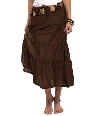 chocolate bamboo skirt