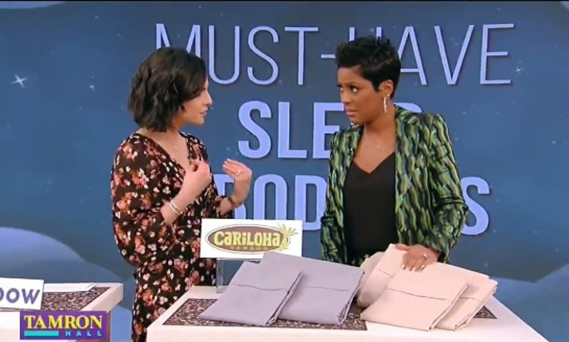 ABC’s Tamron Hall Show Features Cariloha Bamboo Sheets