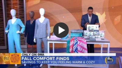 Good Morning America Features Cariloha in Fall Comfort Finds