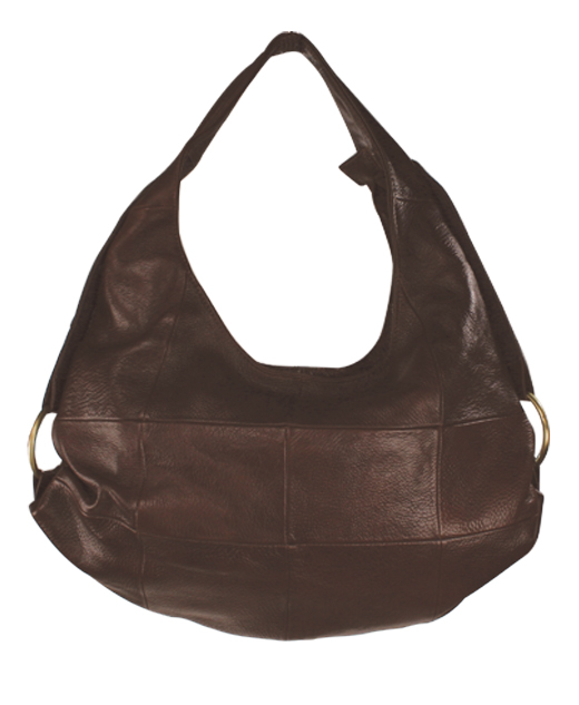Cariloha Bamboo-Lined Leather Handbag